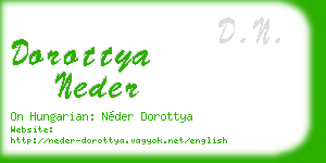 dorottya neder business card